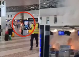 Uomo appicca un incendio a Malpensa dopo attacco di rabbia