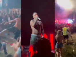 Rissa al concerto di Sfera Ebbasta, lui abbandona il palco
