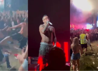 Rissa al concerto di Sfera Ebbasta, lui abbandona il palco