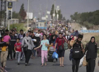 “Gaza sta bruciando”, oltre 350.000 palestinesi hanno finora lasciato Gaza City