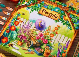 Pergola, la recensione del gioco da tavolo: decora il tuo giardino senza regole pergola cover ph asmodee