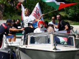 Lido di Venezia, Anna Foglietta fermata dai carabinieri insieme a Laika: presentavano la nuova opera dell’artista a sostegno della Global Sumud Flotilla