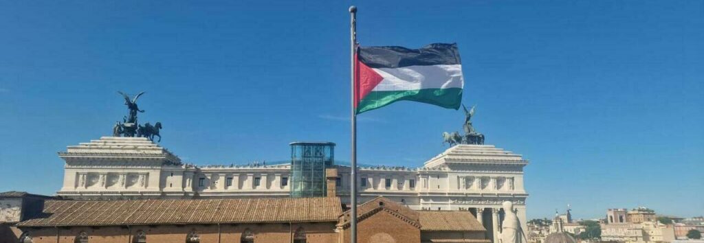 bandiera palestina campidoglio