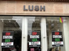 Lush chiude per un giorno: beauty activism contro la fame a Gaza