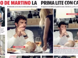 Prima lite pubblica tra Stefano De Martino e la fidanzata Caroline, lo lascia solo al ristorante e poi fuori casa