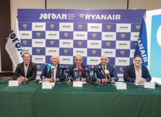 Ryanair amplia la rete invernale verso la Giordania con 18 rotte che collegano Amman a 12 Paesi dell’UE