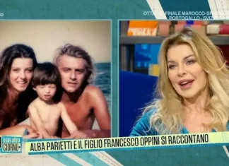 Franco Oppini, chi è l’ex marito di Alba Parietti e padre del figlio Francesco