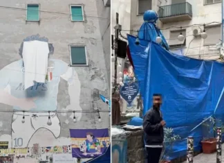 Perché non si può più vedere il murales di Maradona a Napoli?