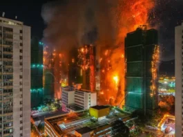 L’incendio più letale a Hong Kong, 128 persone sarebbero morte