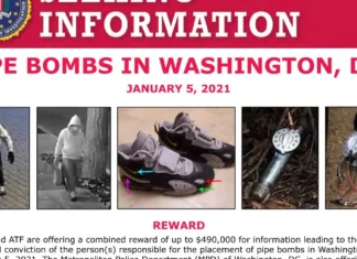 Arrestato un uomo sospettato di aver piazzato delle bombe vicino alle sedi di Democratici e Repubblicani, il 6 gennaio 2021 a Washington
