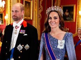 Kate Middleton porta il gelo regale a Windsor: un abito ghiaccio, un nuovo diadema e un messaggio politico (stiloso) nascosto