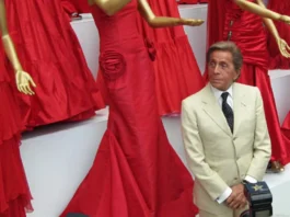 Per Valentino la bellezza era il rosso