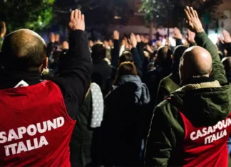 Militanti di CasaPound condannati per riorganizzazione del Partito Fascista CasaPound Condannati - Photo Credits VDnews