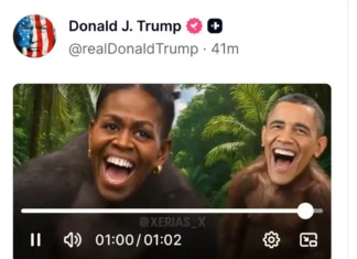 Trump ha rimosso il video con la clip razzista con gli Obama come scimmie e dà la colpa allo staff