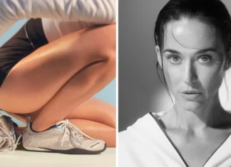 Katy Perry in modalità sporty girl per Balenciaga (e le sneakers diventano di nuovo il centro del look)