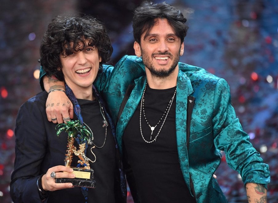 Ermal Meta e Fabrizio Moro al Festival di Sanremo 2018. PhotoCredits La Repubblica