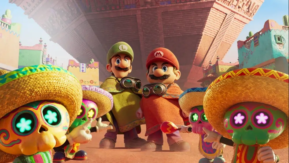 Mario, Luigi e teschietti, in Super Mario Galaxy 
