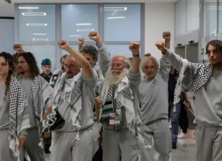 Arrivati a Roma gli attivisti italiani della Flotilla per Gaza, rilasciati da Israele