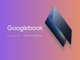 Arrivano i Googlebook: nuovi laptop basati sulla Gemini Intelligence Googlebook - Photo Credits Mashable, Google Blog (modificato con Canva)