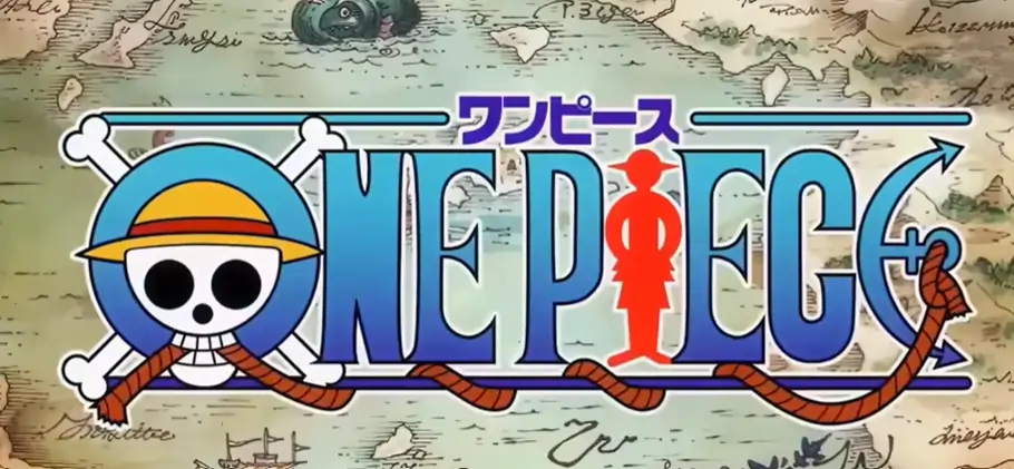 Il logo di One Piece durante la sigla italiana All'Arrembaggio