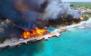Resort in fiamme nella Repubblica Dominicana: morta una turista italiana, 1.700 gli evacuati Resort Incendio - Photo Credits La Stampa (modificato con Canva)