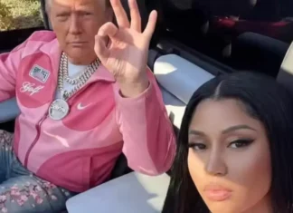 I surreali auguri social di Nicki Minaj a Donald Trump per il suo compleanno (e nel post compaiono anche Elon Musk e Sydney Sweeney)