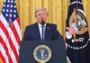 Il discorso di Trump sulle teorie cospirative delle truffe alle elezioni (attaccando la Cina)
