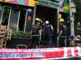 Almeno 27 persone sono morte in un incendio in un bar a Bangkok in Thailandia