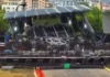 È crollato a causa del vento il palco dell’ex Base Nato di Bagnoli, che ospiterà l’Alien Sound Festival